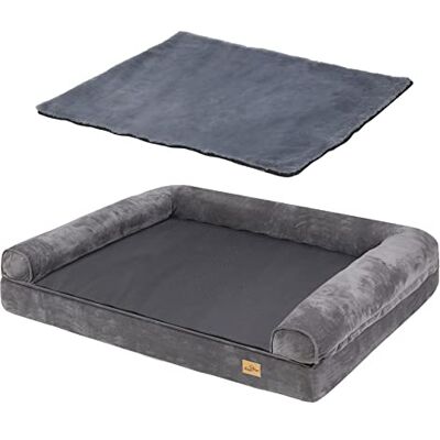 BingoPaw Panier Chien Taille Grande: Coussin pour Grand Chien Déhoussable Lit Lavable en Peluche pour Chiens Canape Orthopétique avec Rebord pour Animaux de Compagnie 120x90x20cm - Publicité BingoPaw Panier Chien Taille Grande: Coussin pour Grand Chien Déhoussable Lit Lavable en Peluche pour Chiens Canape Orthopétique avec Rebord pour Animaux de Compagnie 120x90x20cm - Publicité