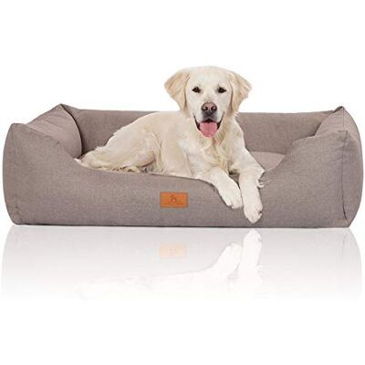 Knuffelwuff Lotte Panier en Velours avec Aspect Tissage Main Gris Clair XL 105 x 75 cm - Publicité Knuffelwuff Lotte Panier en Velours avec Aspect Tissage Main Gris Clair XL 105 x 75 cm - Publicité