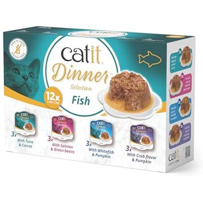 Catit Dîner, Poisson Emballage en Vrac, 12 x 75 g - Publicité Catit Dîner, Poisson Emballage en Vrac, 12 x 75 g - Publicité