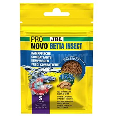 JBL PRONOVO BETTA INSECT STICK, Aliment pour Poissons Combattants de 3-10 cm, Bâtonnets Alimentaires pour Poissons, taille S, 20 ml - Publicité JBL PRONOVO BETTA INSECT STICK, Aliment pour Poissons Combattants de 3-10 cm, Bâtonnets Alimentaires pour Poissons, taille S, 20 ml - Publicité