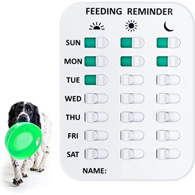 Zerodis Rappel d'alimentation pour animaux de compagnie, autocollant de rappel d'alimentation pour chien magnétique tableau d'indication quotidienne nourrissez votre chiot chien chat tableau (#1) - Publicité Zerodis Rappel d'alimentation pour animaux de compagnie, autocollant de rappel d'alimentation pour chien magnétique tableau d'indication quotidienne nourrissez votre chiot chien chat tableau (#1) - Publicité