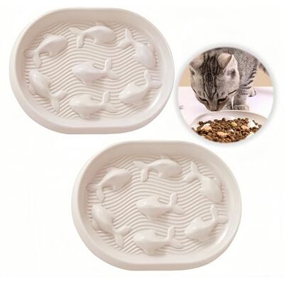 HJYDGJ Bol Slow Feeder pour chats et chiens de petite taille antidérapant avec fond pour alimentation lente - Publicité HJYDGJ Bol Slow Feeder pour chats et chiens de petite taille antidérapant avec fond pour alimentation lente - Publicité