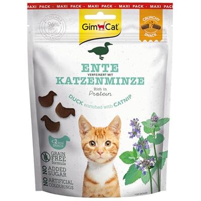 GimCat - Crunchy Snacks canard menthe à chat - Canard menthe - Friandises pour chat - Publicité GimCat - Crunchy Snacks canard menthe à chat - Canard menthe - Friandises pour chat - Publicité