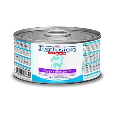 Exclusion Diet Lot de 3 Paires de Poisson et Pommes de Terre, Lot de 24 (24 x 200 g) - Publicité Exclusion Diet Lot de 3 Paires de Poisson et Pommes de Terre, Lot de 24 (24 x 200 g) - Publicité