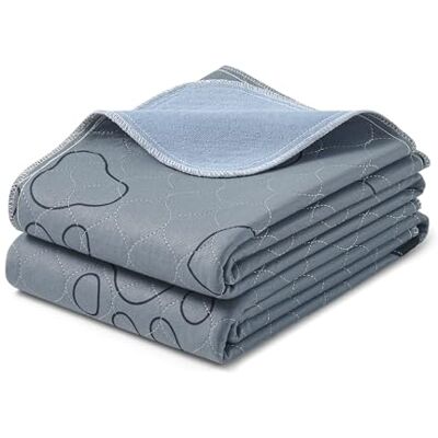 Tapis pour chiots lavable 61x46cm 2 pièces Gris - Publicité Tapis pour chiots lavable 61x46cm 2 pièces Gris - Publicité