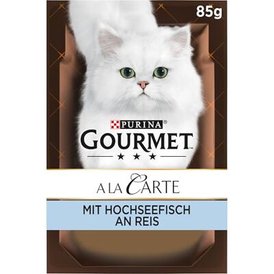 Gourmet A la Carte Nourriture Humide pour Chat, avec Poisson de Haute mer, Riz et légumes, Lot de 26 (26 x 85 g) - Publicité Gourmet A la Carte Nourriture Humide pour Chat, avec Poisson de Haute mer, Riz et légumes, Lot de 26 (26 x 85 g) - Publicité