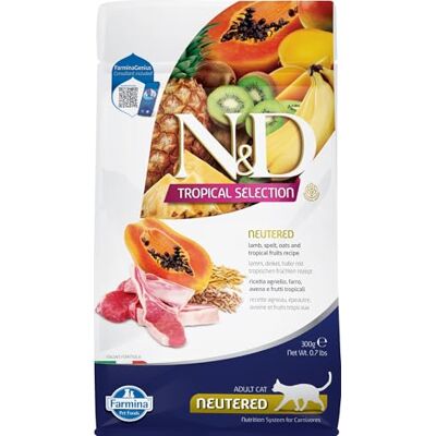 Farmina N&D Tropical Selection Stérilisé • Agneau & Fruits Tropicaux 300 GR - Publicité Farmina N&D Tropical Selection Stérilisé • Agneau & Fruits Tropicaux 300 GR - Publicité