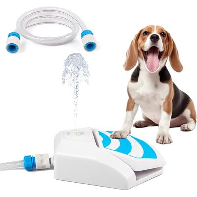 ALL FOR PAWS Fontaine de jardin pour chiens, distributeur d'eau potable pour chiens activé par la patte, jouet rafraîchissant avec connecteur et tuyau de 145 cm, distributeur d'eau pour chiens à - Publicité ALL FOR PAWS Fontaine de jardin pour chiens, distributeur d'eau potable pour chiens activé par la patte, jouet rafraîchissant avec connecteur et tuyau de 145 cm, distributeur d'eau pour chiens à - Publicité