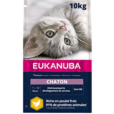 Eukanuba Chaton Poulet Frais Riz Croquettes 10 kg - Publicité Eukanuba Chaton Poulet Frais Riz Croquettes 10 kg - Publicité