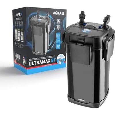 AquaEl Ultramax BT Filtration innovante pour Un Maximum de Confort Filtre extérieur Externe pour Aquariums 100-750L 2200l/h 6,1-13,5W Contrôle par Application - Publicité AquaEl Ultramax BT Filtration innovante pour Un Maximum de Confort Filtre extérieur Externe pour Aquariums 100-750L 2200l/h 6,1-13,5W Contrôle par Application - Publicité