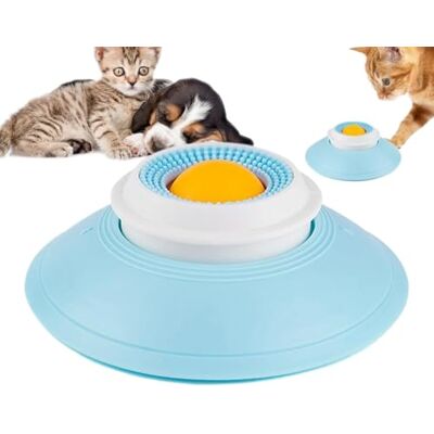 EHOTER Jouets À Lécher pour Chiens Et Chats, Bol Antidérapant avec Balle Rotative, Distributeur De Friandises Et Gamelles, Jouets D'enrichissement pour Extérieure Intérieure (Jaune) - Publicité EHOTER Jouets À Lécher pour Chiens Et Chats, Bol Antidérapant avec Balle Rotative, Distributeur De Friandises Et Gamelles, Jouets D'enrichissement pour Extérieure Intérieure (Jaune) - Publicité