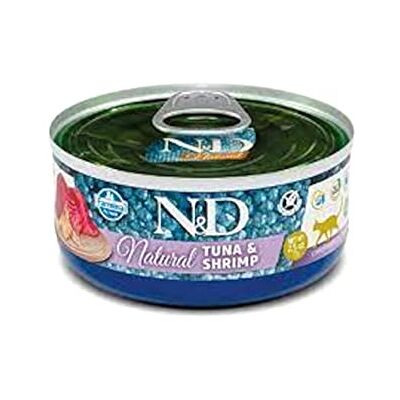 Farmina N&D Cat Natural Tuna & Shrimp 70 GR - Publicité Farmina N&D Cat Natural Tuna & Shrimp 70 GR - Publicité