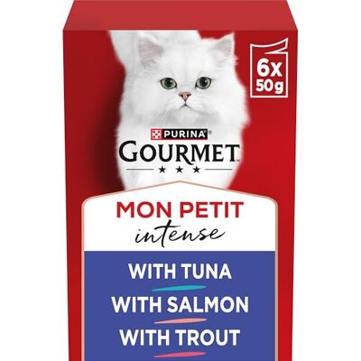Gourmet - Mon Petit Intense Fine Cuts - Alimentation pour chat - Publicité Gourmet - Mon Petit Intense Fine Cuts - Alimentation pour chat - Publicité
