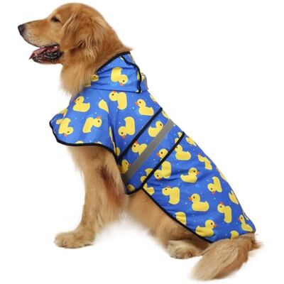 HDE Manteau de Pluie à Capuche pour Chiens et Chiots de Petite à XL (Canards en Caoutchouc, Taille L) - Publicité HDE Manteau de Pluie à Capuche pour Chiens et Chiots de Petite à XL (Canards en Caoutchouc, Taille L) - Publicité