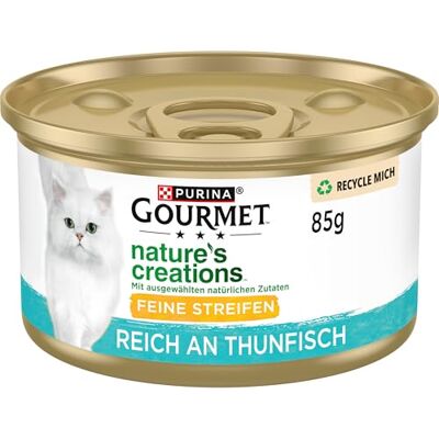 Gourmet Nature's Creation Lot de 12 boîtes de Nourriture Humide pour Chat en gelée Naturelle, Thon (12 x 85 g) - Publicité Gourmet Nature's Creation Lot de 12 boîtes de Nourriture Humide pour Chat en gelée Naturelle, Thon (12 x 85 g) - Publicité