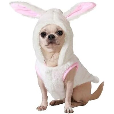 Costume blanc pour chien Atosa - Capuche & Tailles S-L - Publicité Costume blanc pour chien Atosa - Capuche & Tailles S-L - Publicité
