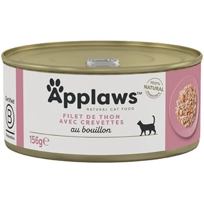 Nourriture pour chat au thon et aux crevettes - Applaws - Publicité Nourriture pour chat au thon et aux crevettes - Applaws - Publicité