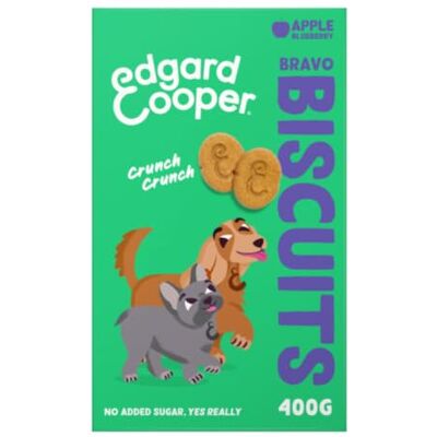 Biscuits pour chiens Edgard and Cooper Pomme Myrtille 400g - Biscuits pour chiens - Publicité Biscuits pour chiens Edgard and Cooper Pomme Myrtille 400g - Biscuits pour chiens - Publicité