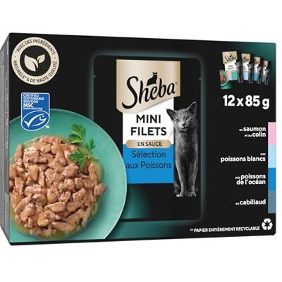 Sheba Essentia Ocean 12x85g (x4) - Publicité Sheba Essentia Ocean 12x85g (x4) - Publicité
