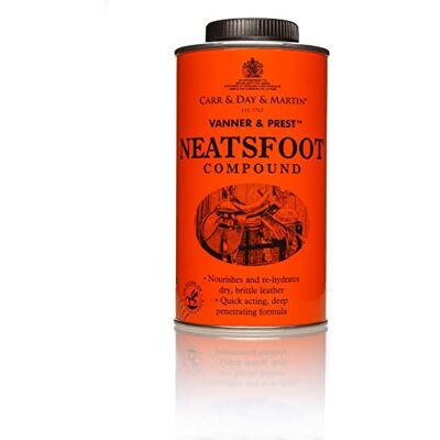 Carr Day and Martin - Vanner & Prest Neatsfoot Compound - 500ml - Conditionneur cuir - Publicité Carr Day and Martin - Vanner & Prest Neatsfoot Compound - 500ml - Conditionneur cuir - Publicité