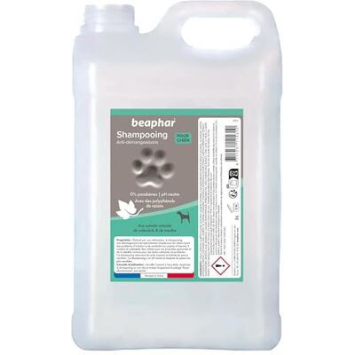 Beaphar – Shampoing Premium Anti-démangeaisons pour Chien – Extraits naturels de Calendula, de Menthe et Polyphénols de Raisin – Apaise démangeaisons et irritations – pH Neutre et sans parben – 3L - Publicité Beaphar – Shampoing Premium Anti-démangeaisons pour Chien – Extraits naturels de Calendula, de Menthe et Polyphénols de Raisin – Apaise démangeaisons et irritations – pH Neutre et sans parben – 3L - Publicité