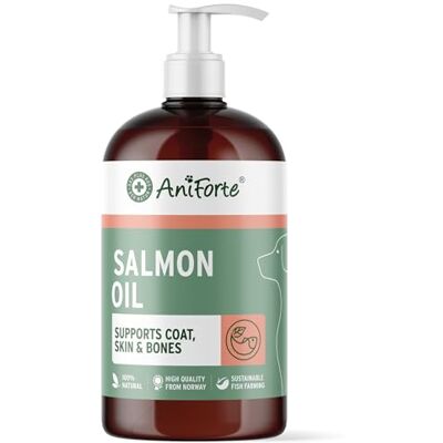AniForte Huile de Saumon 500 ML pour Chiens – Poisson Naturel de Norvège, Riche en Oméga‑3 & 6, Complément Alimentaire Barf sans Additifs - Publicité AniForte Huile de Saumon 500 ML pour Chiens – Poisson Naturel de Norvège, Riche en Oméga‑3 & 6, Complément Alimentaire Barf sans Additifs - Publicité