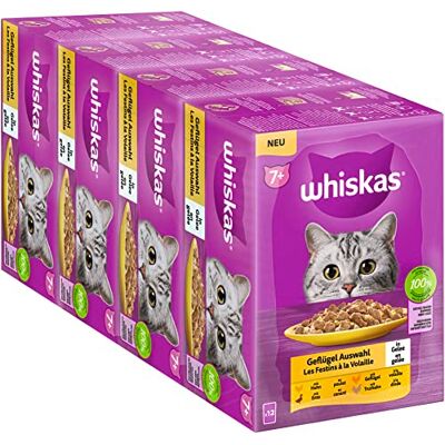 Nourriture humide Whiskas pour chats seniors en gelée 85g - Nourriture pour chats - Publicité Nourriture humide Whiskas pour chats seniors en gelée 85g - Nourriture pour chats - Publicité