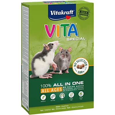 Nourriture pour rats Vitakraft - Légumes et céréales - 600g - Publicité Nourriture pour rats Vitakraft - Légumes et céréales - 600g - Publicité