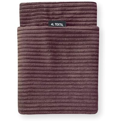 4L Textil ZOE Coussin pour chien en corduroy pelucheux pour grands chiens avec housse et fermeture éclair, coussin pour chien douillet lavable (Housse de rechange (120x100 cm), Marron (rayures)) - Publicité 4L Textil ZOE Coussin pour chien en corduroy pelucheux pour grands chiens avec housse et fermeture éclair, coussin pour chien douillet lavable (Housse de rechange (120x100 cm), Marron (rayures)) - Publicité