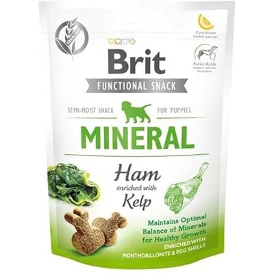 Brit Care Dog Functional Snack Mineral Puppy Jamon 150 g - Publicité Brit Care Dog Functional Snack Mineral Puppy Jamon 150 g - Publicité