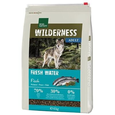Nourriture pour chiens Real Nature Wilderness Eau Douce - 4 kg - Publicité Nourriture pour chiens Real Nature Wilderness Eau Douce - 4 kg - Publicité