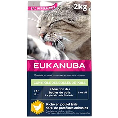 Eukanuba Contrôle Boules de Poils Adulte - Croquettes 2kg - Publicité Eukanuba Contrôle Boules de Poils Adulte - Croquettes 2kg - Publicité