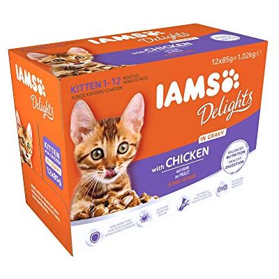 IAMS - Delights Kitten Chicken in Jelly - Kitten - 12x85g - Wet Food - Publicité IAMS - Delights Kitten Chicken in Jelly - Kitten - 12x85g - Wet Food - Publicité