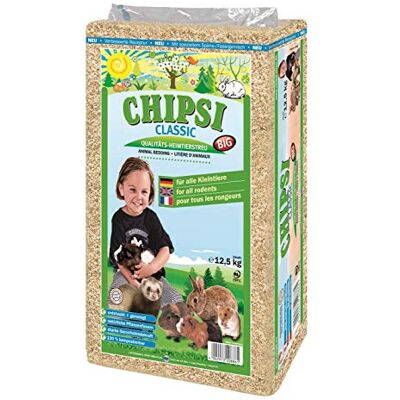 Litière pour animaux Chipsi Classic en copeaux de bois - 12,5kg - Publicité Litière pour animaux Chipsi Classic en copeaux de bois - 12,5kg - Publicité