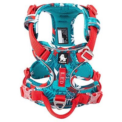 TRUE LOVE Harnais pour Chien en Nylon Souple Réfléchissant Réglable sans Traction pour Petit Grand Animal de Compagnie TLH5653(S, Bleu Camouflage) - Publicité TRUE LOVE Harnais pour Chien en Nylon Souple Réfléchissant Réglable sans Traction pour Petit Grand Animal de Compagnie TLH5653(S, Bleu Camouflage) - Publicité