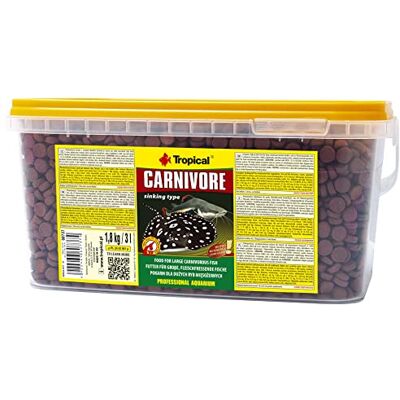 Nourriture Tropical Carnivore pour Gros Poissons et Raies - 3L - Publicité Nourriture Tropical Carnivore pour Gros Poissons et Raies - 3L - Publicité