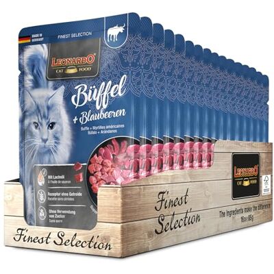 Leonardo Sélection Fine - Nourriture humide premium pour chats - Pack de 16 sachets - Délicieux - Publicité Leonardo Sélection Fine - Nourriture humide premium pour chats - Pack de 16 sachets - Délicieux - Publicité