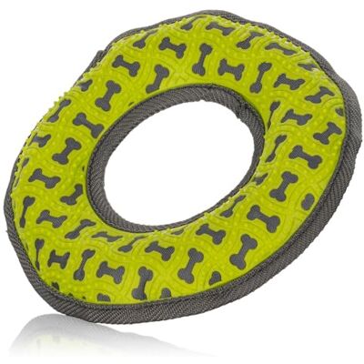 Knuffelwuff Frisbee Jouet pour Chien en Caoutchouc et Tissu, antidérapant, Doux pour Les Dents et renforcement des Liens – Idéal pour Le Jeu et l'entraînement de conditio - Publicité Knuffelwuff Frisbee Jouet pour Chien en Caoutchouc et Tissu, antidérapant, Doux pour Les Dents et renforcement des Liens – Idéal pour Le Jeu et l'entraînement de conditio - Publicité