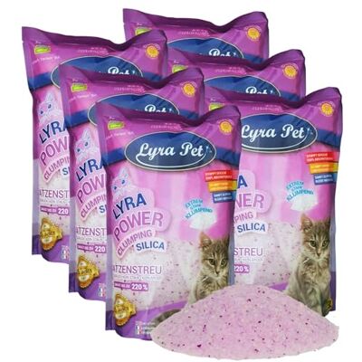 Lyra Pet ® 6 x 5 litres Litière pour Chat Lyra Power Clumping Silica en Silicate Fortement Agglomérante Neutralise Odeurs sans Poussière Absorption Efficace À Remplir au Lieu de Remplacer - Publicité Lyra Pet ® 6 x 5 litres Litière pour Chat Lyra Power Clumping Silica en Silicate Fortement Agglomérante Neutralise Odeurs sans Poussière Absorption Efficace À Remplir au Lieu de Remplacer - Publicité
