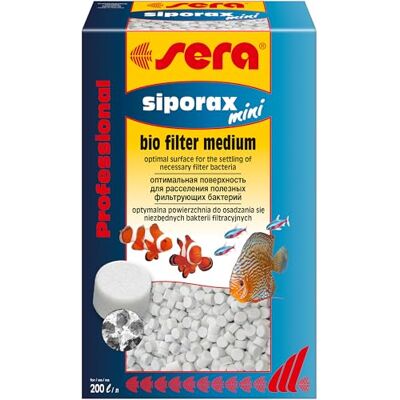 Sera Siporax Mini Professionnel - Média de filtration pour aquariums - Publicité Sera Siporax Mini Professionnel - Média de filtration pour aquariums - Publicité
