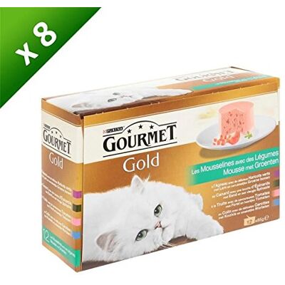 Gourmet GOLD Les Mousselines avec des Légumes 12 X 85 g Sachets Repas pour Chat Adulte Lot de 8 - Publicité Gourmet GOLD Les Mousselines avec des Légumes 12 X 85 g Sachets Repas pour Chat Adulte Lot de 8 - Publicité