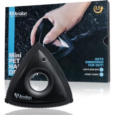 ANALAN Brosse Anti Poils Animaux, Mini Epilateur de Poils d'animaux pour Chiens et Chats, Brosse pour Voitures, Tapis, Peluches, Canapé et Meubles (Black) - Publicité ANALAN Brosse Anti Poils Animaux, Mini Epilateur de Poils d'animaux pour Chiens et Chats, Brosse pour Voitures, Tapis, Peluches, Canapé et Meubles (Black) - Publicité