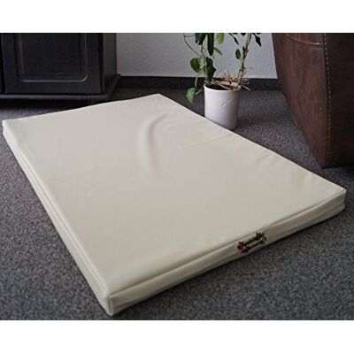 Hundebettenmanufaktur Matelas pour chien / tapis de panier pour chien Housse en similicuir et mousse de 5 cm Disponible en différentes couleurs et tailles - Publicité Hundebettenmanufaktur Matelas pour chien / tapis de panier pour chien Housse en similicuir et mousse de 5 cm Disponible en différentes couleurs et tailles - Publicité