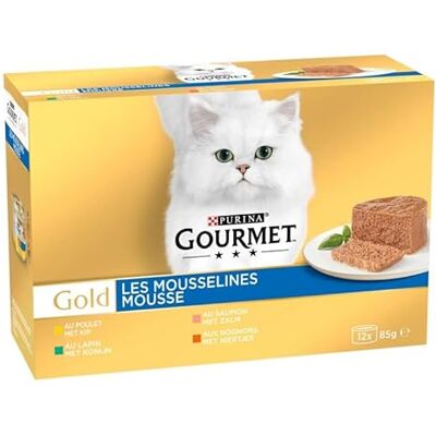 Gourmet Animalerie Gold Les Mousselines 1020G Lot De 3 Vendu par Lot - Publicité Gourmet Animalerie Gold Les Mousselines 1020G Lot De 3 Vendu par Lot - Publicité