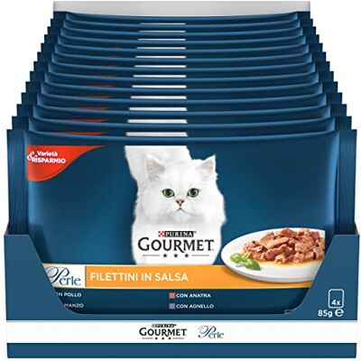 Gourmet Purina Lot de 48 enveloppes de 85 g chacune (48 x 85 g) - Publicité Gourmet Purina Lot de 48 enveloppes de 85 g chacune (48 x 85 g) - Publicité