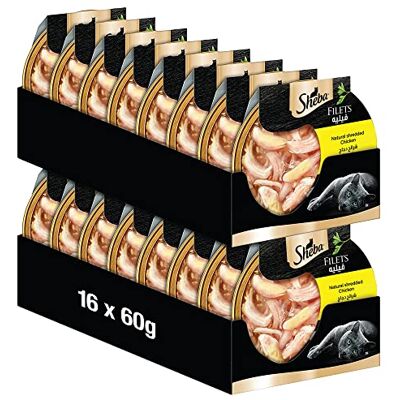 Sheba Filets Nourriture Humide pour Chat Poulet 16 x 60 g - Publicité Sheba Filets Nourriture Humide pour Chat Poulet 16 x 60 g - Publicité