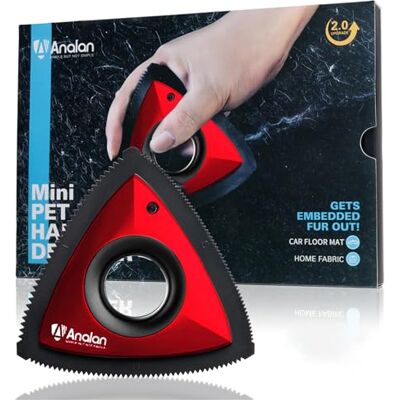 ANALAN Brosse Anti Poils Animaux, Mini Epilateur de Poils d'animaux pour Chiens et Chats, Brosse pour Voitures, Tapis, Peluches, Canapé et Meubles (Red) - Publicité ANALAN Brosse Anti Poils Animaux, Mini Epilateur de Poils d'animaux pour Chiens et Chats, Brosse pour Voitures, Tapis, Peluches, Canapé et Meubles (Red) - Publicité