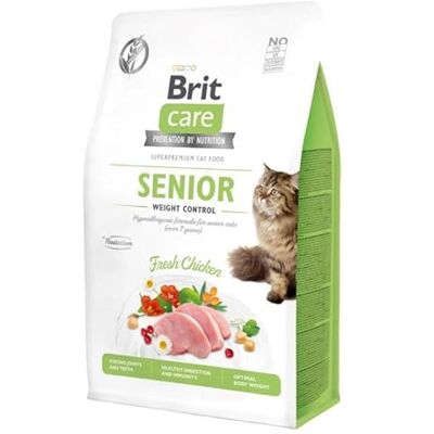 Brit Care Chat Sans Céréales Contrôle de Poids Senior - Nourriture pour chats - Publicité Brit Care Chat Sans Céréales Contrôle de Poids Senior - Nourriture pour chats - Publicité