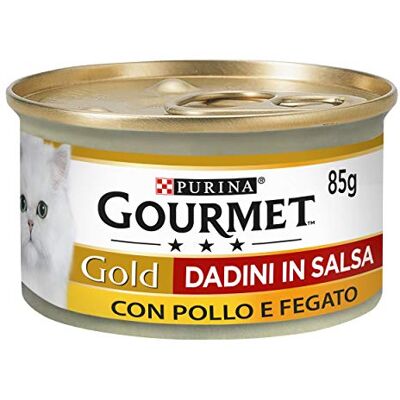 Gourmet Gold Nourriture pour Chat Adulte Dadini en Sauce avec Poulet et Foie - Nourriture pour chats - Publicité Gourmet Gold Nourriture pour Chat Adulte Dadini en Sauce avec Poulet et Foie - Nourriture pour chats - Publicité