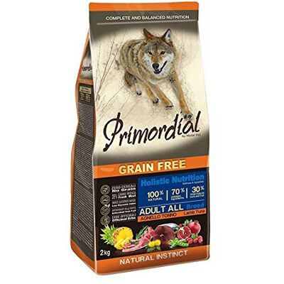 Nourriture pour Chiens Primordial Agneau & Thon - Toutes races - 2 KG - Publicité Nourriture pour Chiens Primordial Agneau & Thon - Toutes races - 2 KG - Publicité